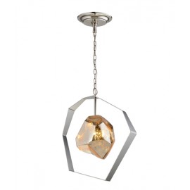 CLA-Meteora:Stainless Steel with Silvered Glass Pendant light